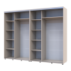 Kleiderschrank Doros Sigma Slim Schiebetüren Kaschmir 2+2 Türen 270x60x214.4 (42005601)