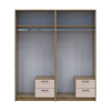 Kleiderschrank Doros Rondi Artisan Eiche/Kaschmir 2+2 Türen 164x52x195 (42005652)