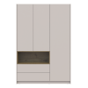 Kleiderschrank Doros Dale Kaschmir/Artisan Eiche 3 Türen 150x52x220 (80737726)