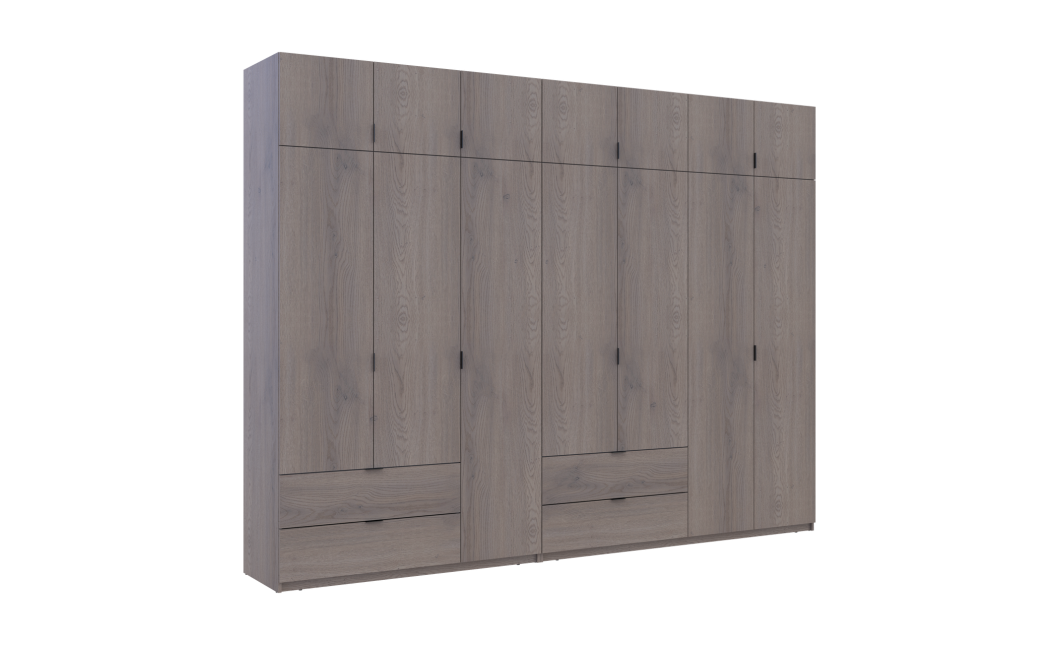 Kleiderschrank Doros Lukas Cannolo / Cannolo 3+4 Türen 315x50x240 (42005248)