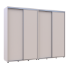 Kleiderschrank Doros Sigma Slim Schiebetüren Kaschmir 2+2 Türen 270x60x214.4 (42005601)