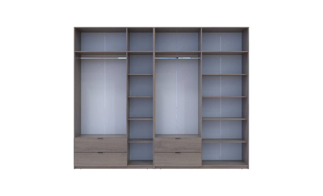 Kleiderschrank Doros Lukas Cannolo / Cannolo 3+4 Türen 295x50x240 (42005245)