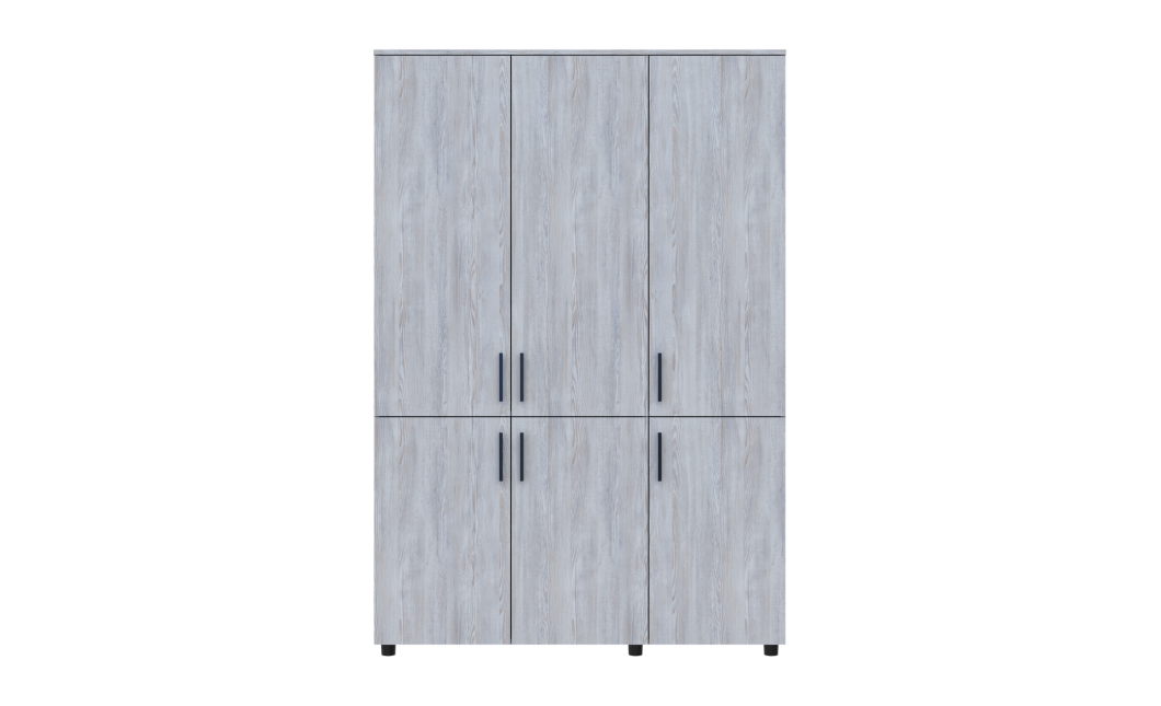 Kleiderschrank Doros Thorn Natti Kiefer 3 Türen Böden 135x51,6x200 (44900480)