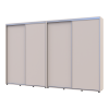 Kleiderschrank Doros Sigma Slim Schiebetüren Kaschmir 2+2 Türen 330x45x214.4 (42005612)