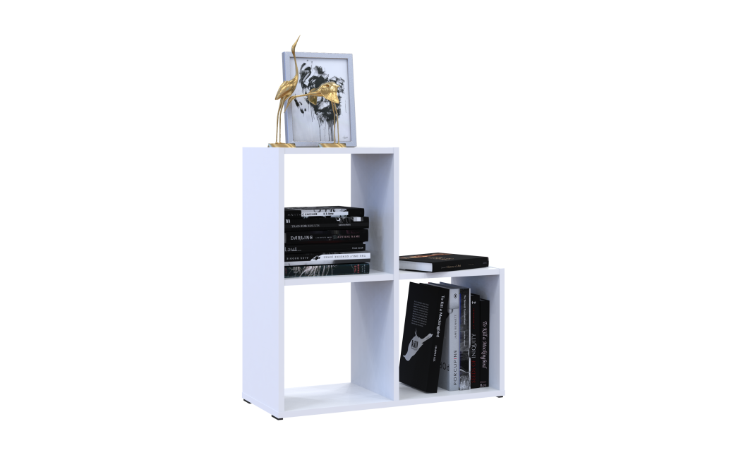 Regalsystem Doros Step 2x2 Weiß offen 69x28,8x71,4 (41516156)