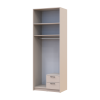 Kleiderschrank Doros Rondi mit Drehtüren mit Oberschrank Kaschmir 2 Türen 82x52x236 (80738469)