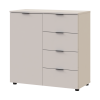 Kommode Doros Ron 1 Kaschmir 1 Türen 4 Schubladen 80x38x81 (41516043)