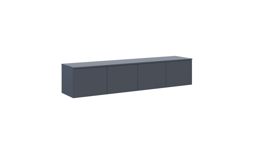 TV-Board Doros Levia Graphitgrau 4 Türen 160x35x33 (41516088)