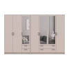 Kleiderschrank mit Spiegel Doros Rondi Kaschmir 3+4 Türen 281x52x195 (42005625)
