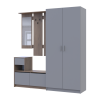 Flurmöbel Set Bela + Kleiderschrank Promo Cremona Cannolo/Grau 190x48x204 (42005331)