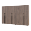 Kleiderschrank mit Regalen und Schubladen Doros Kasper Cremona Cannolo 2+3+2 Türen 315x48x204 (42005739)