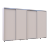 Kleiderschrank Doros Sigma Slim Schiebetüren Kaschmir 2+2 Türen 330x45x214.4 (42005612)