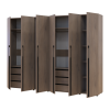 Kleiderschrank mit Schubladen Doros Kasper Cremona Cannolo 3+3 Türen 270x48x204 (42005573)