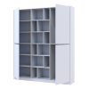 Kleiderschrank Doros Morgan Weiß 2 Türen 180x38,5x210 (42001246)