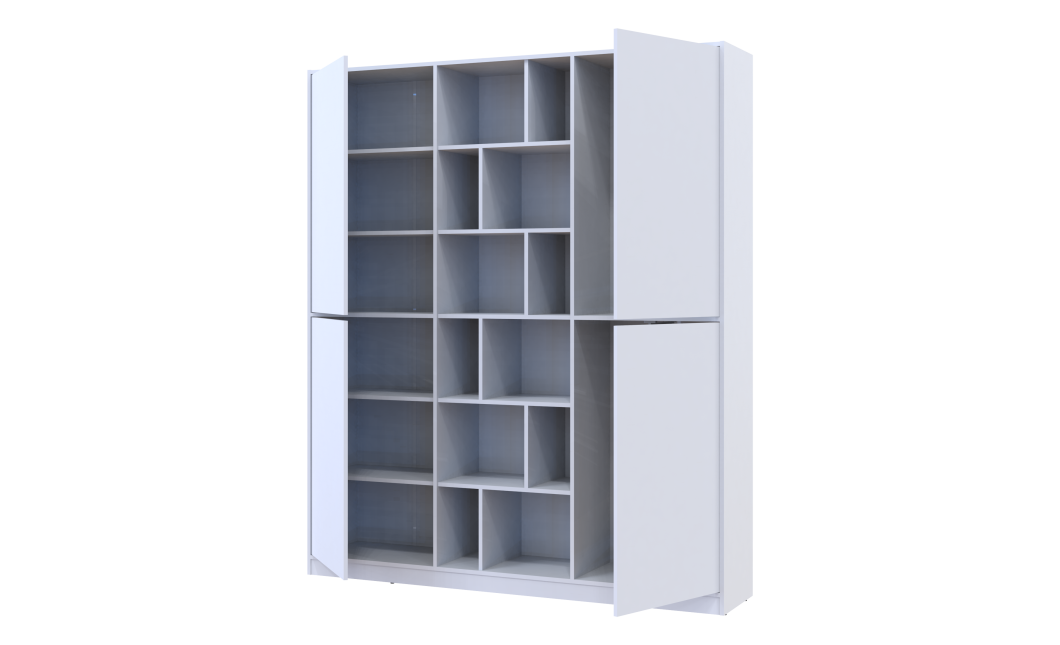 Kleiderschrank Doros Morgan Weiß 2 Türen 180x38,5x210 (42001246)