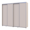 Kleiderschrank Doros Sigma Slim Schiebetüren Kaschmir 2+2 Türen 240x60x214.4 (42005595)