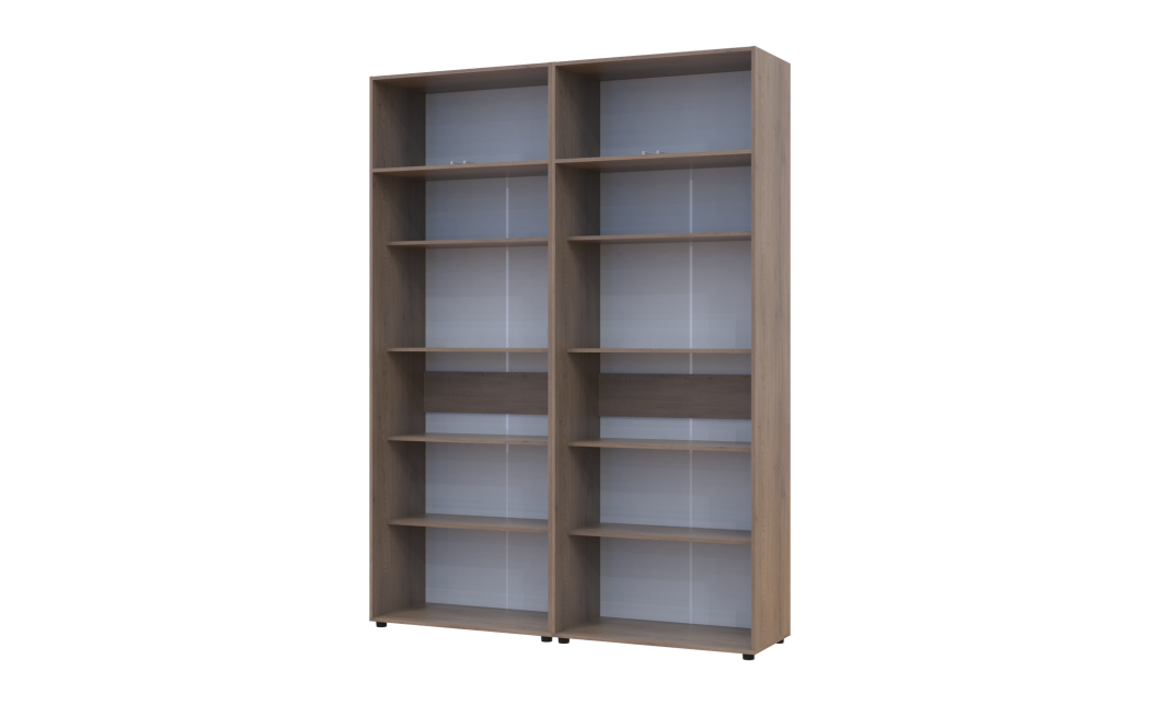 Kleiderschrank mit Regalen und Aufsatz Doros Kasper Cremona Cannolo 2+2 Türen 180x48x245 (42005541)