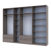 Kleiderschrank Doros Lukas Cannolo / Cannolo 3+4 Türen 315x50x240 (42005248)