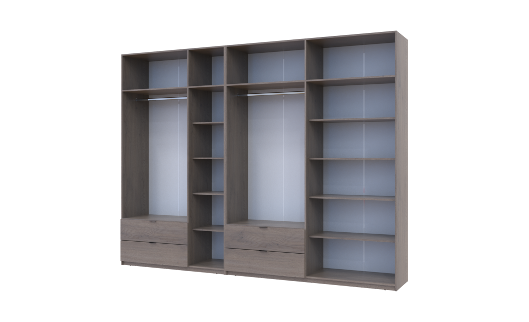 Kleiderschrank Doros Lukas Cannolo / Cannolo 3+4 Türen 315x50x240 (42005248)