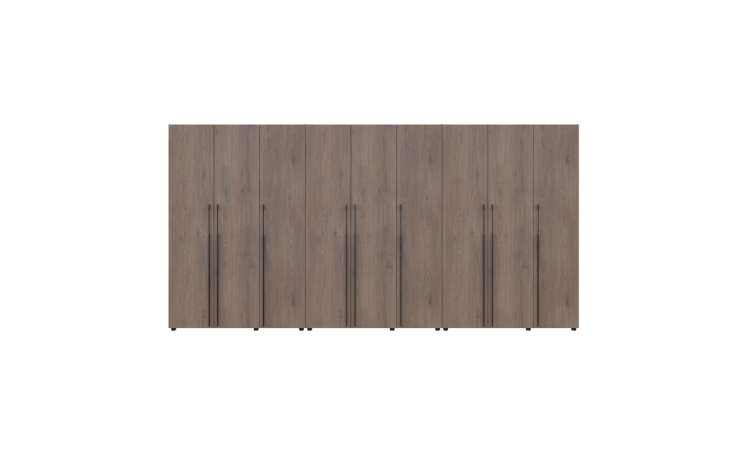 Kleiderschrank mit Regalen und Schubladen Doros Kasper Cremona Cannolo 3+3+3 Türen 405x48x204 (42005735)