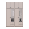 Kleiderschrank mit Spiegel und hohem Aufsatz Doros Rondi Kaschmir 2+2 Türen 164x52x260 (42005641)