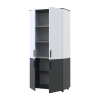 Kleiderschrank Doros Thorn Anthrazit/Weiß 2 Türen Böden 90x51,6x200 (44900468)