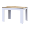 Esstisch Doros Flint Weiß / Artisan Eiche 120/170x80x78 (41510130)