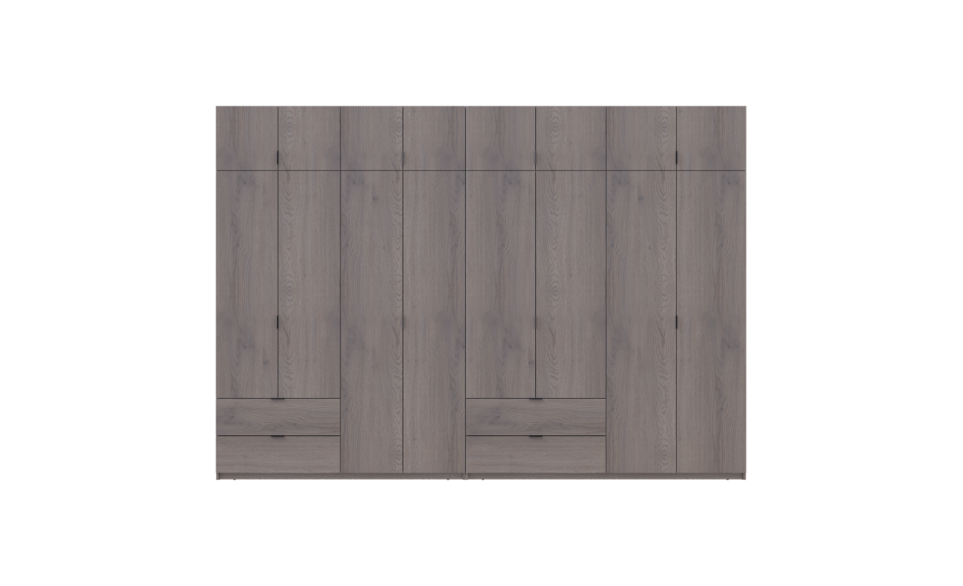 Kleiderschrank Doros Lukas Cannolo / Cannolo 4+4 Türen 340x50x240 (42005249)