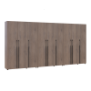 Kleiderschrank mit Regalen und Schubladen Doros Kasper Cremona Cannolo 3+3+3 Türen 405x48x204 (42005735)