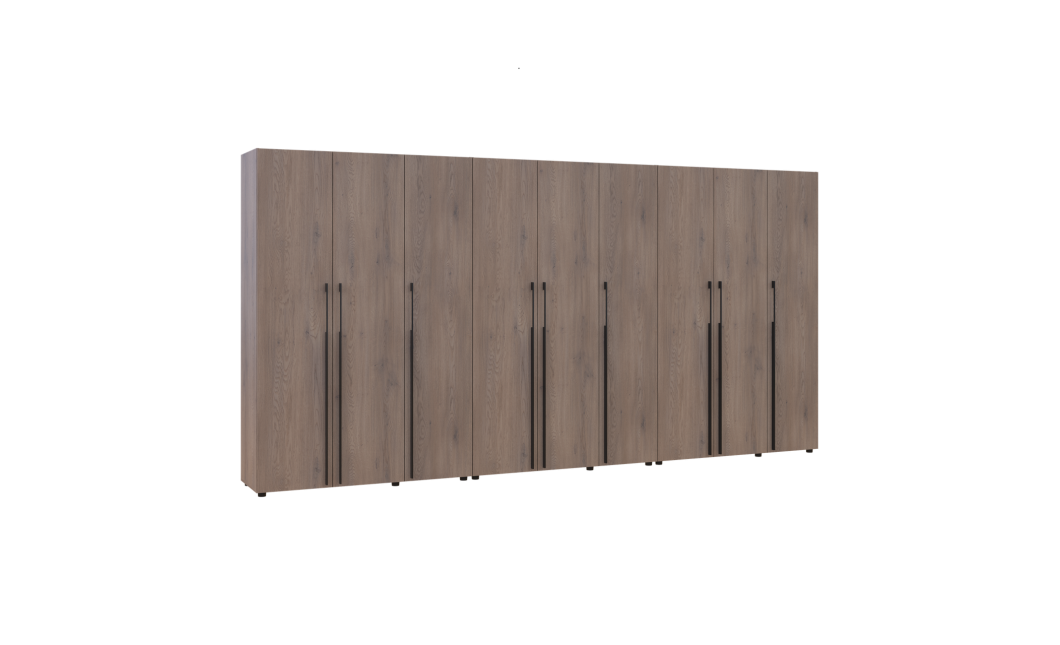 Kleiderschrank mit Regalen und Schubladen Doros Kasper Cremona Cannolo 3+3+3 Türen 405x48x204 (42005735)