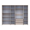 Kleiderschrank mit Regalen und Schubladen Doros Kasper Kaschmir 3+3 Türen 270x48x204 (42005574)