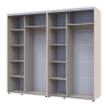 Kleiderschrank Doros Sigma Slim Schiebetüren Kaschmir 2+2 Türen 240x60x214.4 (42005595)