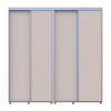 Kleiderschrank Doros Sigma Slim Schiebetüren Kaschmir 2+2 Türen 210x60x214.4 (42005589)
