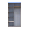 Kleiderschrank Doros Sigma Slim Schiebetüren Kaschmir 2 Türen 110x60x214.4 (42005454)