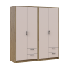 Kleiderschrank Doros Rondi Artisan Eiche/Kaschmir 2+2 Türen 164x52x195 (42005652)