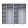 Kleiderschrank Doros Sigma Slim Schiebetüren Kaschmir 2+2 Türen 250x45x214.4 (42005596)