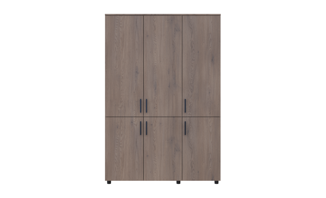 Kleiderschrank Doros Thorn Cremona Cannolo 3 Türen Böden 135x51,6x200 (44900476)