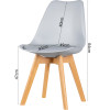 Stuhl Doros Bin Grau 49x43x84 (84110003)