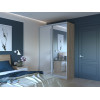 Kleiderschrank Doros City Light Schiebetüren Sonoma Eiche mit Spiegel 150x60x225 (44900073)