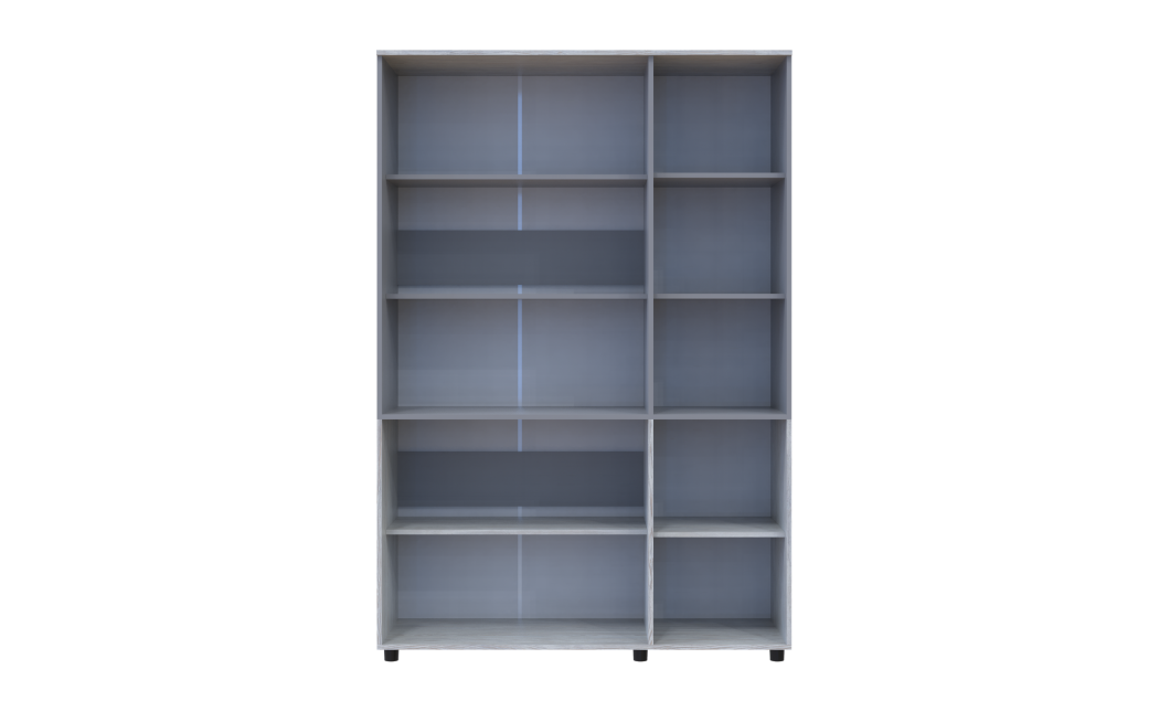 Kleiderschrank Doros Thorn Natti Kiefer/Grau 3 Türen Böden 135x51,6x200 (44900512)