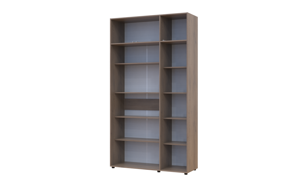 Kleiderschrank mit Regalen und Aufsatz Doros Kasper Cremona Cannolo 3 Türen 135x48x245 (42005565)