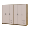 Kleiderschrank Doros Rondi Artisan Eiche/Kaschmir 3+3 Türen 242x52x195 (42005658)