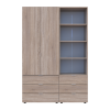 Kleiderschrank Doros Gelar Sonoma Eiche 2 Türen Säulenschrank 137,5x49,5x203,4 (42005180)