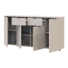 Kommode Doros Ron 7 Kaschmir 4 Türen 2 Schubladen 160x38x81 (41516049)
