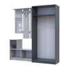 Flurmöbel Set Bela + Kleiderschrank Promo Kiefer Natti/Graphit 190x48x204 (42005329)
