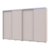 Kleiderschrank Doros Sigma Slim Schiebetüren Kaschmir 2+2 Türen 320x45x214.4 (42005610)