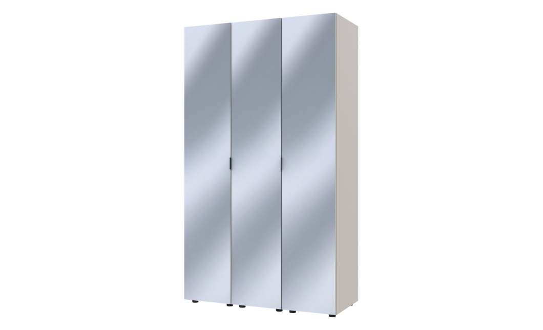 Kleiderschrank Set Doros Gelar Kaschmir mit 3 Spiegeln 117x49,5x203,4 (42005104)