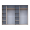 Kleiderschrank Doros Sigma Slim Schiebetüren Kaschmir 2+2 Türen 280x60x214.4 (42005603)