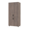 Kleiderschrank Doros Thorn Cremona Cannolo 2 Türen Kleiderstange 90x51,6x200 (44900427)