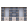 Kleiderschrank Doros Gelar Kaschmir 4+4 Türen Säulenschrank 370x49,5x203,4 (42005179)